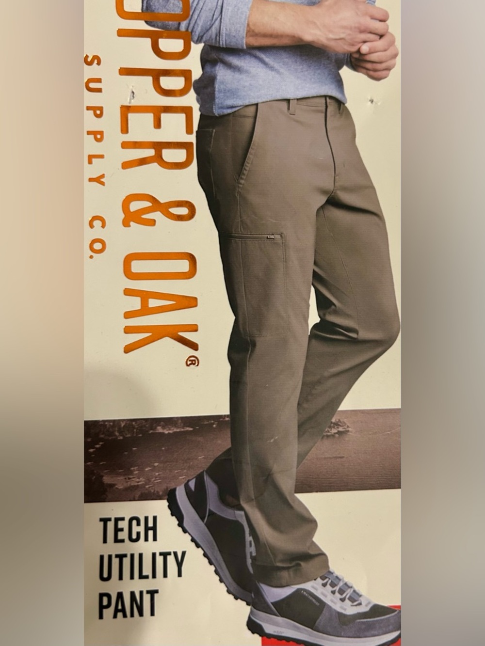 Copper & Oak Men's Beige Cargo Pants – Classic Utility Fit